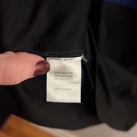 LOFT Blue and Black Colorblock Dress - Picture 4 of 4